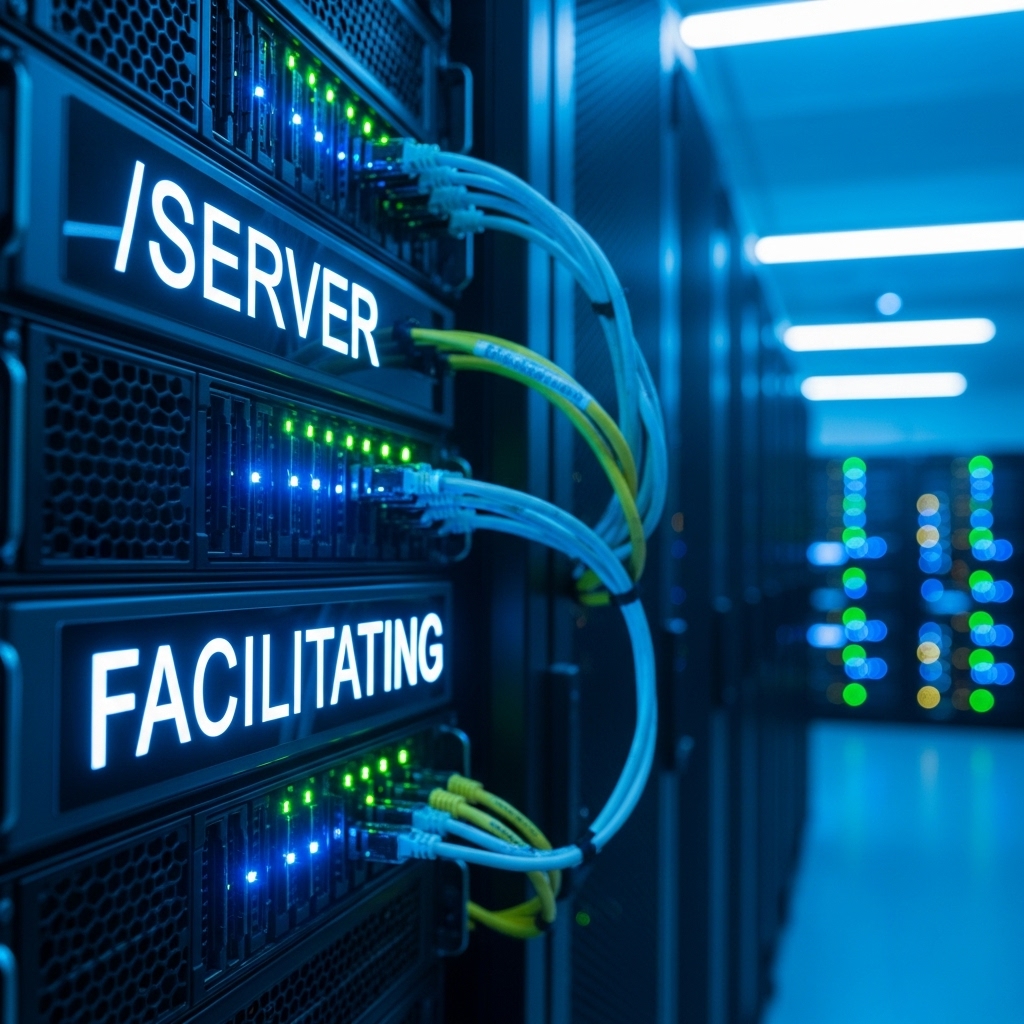 Server room or data facilitating